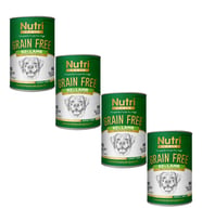 Nutri Canin 400Gr %92 Kuzu Etli Tatlı Patatesli Hipo Alerjenik Tahılsız 4Adet Yaş Köpek Maması (Yeşil)