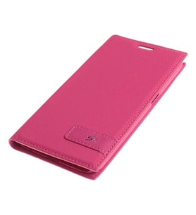 Galaxy S6 ile Uyumlu Kılıf Kapaklı Safir Serisi Pembe