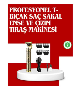 Mey İthalat® Daling Profesyonel Tıraş Makinesi Islak ve Kuru Kullanım