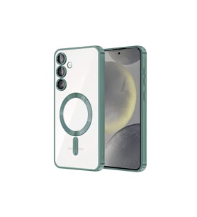 Samsung Galaxy S24 Kılıf Kross Magneticsafe Kapak - Koyu Yeşil