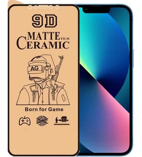 Apple Uyumlu   iPhone 13 Ekran Koruyucu 9d Mat Seramik Nano Kırılmaz Cam