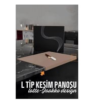 Transformacion Köşeli Kesim Panosu LATTE Kesim Tahtası Jaakko Design 720996