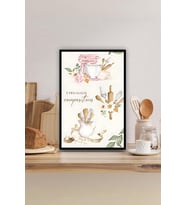 Mutfak Temalı Çerçeve Görünümlü MDF Tablo