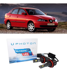 Seat Cordoba Led Xenon Kısa Far Ampulü H7 Ultimate 9500 Lumens Şimşek Etkili Beyaz 1999-2003
