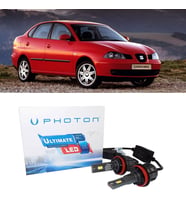 Seat Cordoba Led Xenon Kısa Far Ampulü H7 Ultimate 9500 Lumens Şimşek Etkili Beyaz 1999-2003