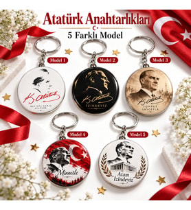 Atatürk Tasarımlı Özel Açacak Anahtarlık 10-25-50 Adet -Kişiye Özel Hazırlanabilir