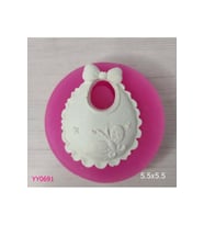 YY0691 Fiyonklu Bebek Önlüğü Silikon Kalıp