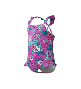 Speedo Speedo Digi Frill Trsp If Purple Çocuk Yüzme Mayosu 8-00314618239 Mor