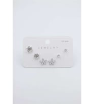 Çoklu Set Küpe - Gümüş