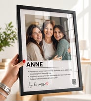 Anneler Günü Hediyesi, Kişiye Özel Anne Temalı Fotoğraflı Çerçeve Tablo – Anlamlı Anne Hediyesi