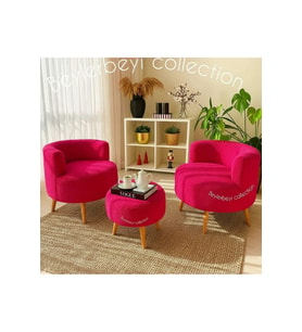 köşe takımı, Çay Seti İkili Koltuk Berjer Ve Puf Takımı (salon, bahçe ,Balkon, Ofis) 3 Lü Takım.