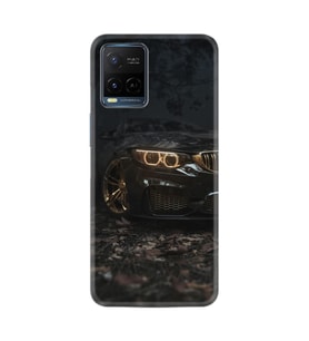 Vivo V21 Kılıf Silikon Desen Özel Seri Black Car 1768