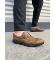 Camel Clasico Bağcıklı Cilt Erkek Günlük Klasik Ayakkabı