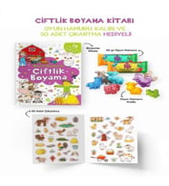 Çiftlik Boyama Kitabı - Oyun Hamurlu - 3 Yaş +