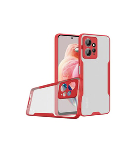 Xiaomi Redmi Note 12 4g Kılıf Platin Silikon - Kırmızı