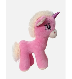 Gran Toys Peluş Boynuzlu At Pony - 40CM (Pembe)