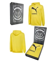 Fenerbahçe Orijinal Puma Kapüşonlu Sarı Sweat Hediyelik Ahşap Kutulu (Sarı)