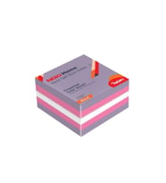 Noki Yapışkanlı Not Kağıdı Küp 450 Sayfa 75 x 75 mm Neon Ebruli (12 Adet)