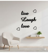 Live Laugh Love Duvar Yazısı