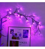 Dekoratif MOR LED Ağaç Dalı - 36 LED İç Mekan Uyumlu 8 Farklı MOD Ayarlı- USB Kablolu