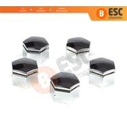 Opel Insignia A G09 2008-2017 13283158 İçin 5 Adet Krom Renk Plastik Bijon Kapağı 21 mm * 22 mm