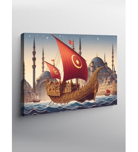 Kanvas Tablo Osmanlı Gemisi İstanbul
