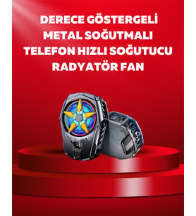 Mobil Cihaz Soğutma Radyatörü – Metal+ABS, Type-C Kablolu