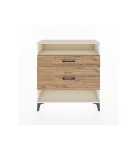 Arges Şifonyer Tek Raflı 2 Çekmeceli 88x30x96 Aytaşı-Çam
