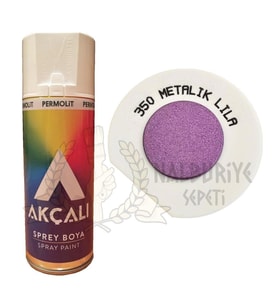 Akçalı Akrilik Sprey Boya METALİK LİLA PEMBE (Simli) 400 ml - 350