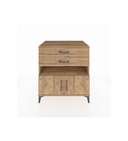 Kronos Şifonyer 2 Raflı 2 Çekmeceli 2 Kapaklı 88x59x96 Çam-Çam