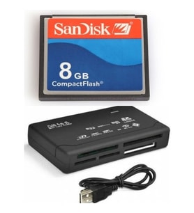 Sandisk 8 GB Compact Flash Hafıza Kartı - USB 2.0 Cf Kart Okuyucu