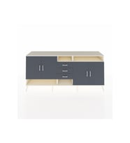 Hyperion Konsol 5 Raflı 3 Çekmeceli 4 Kapaklı 220x44x99 Aytaşı-Antrasit