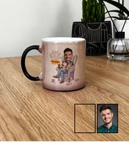 Kişiye Özel Karikatürlü Cat Dad Kedi Babası Kupa Bardak Babalar Günü Hediyesi