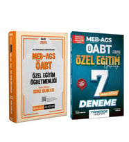 Pegem 2026 MEB AGS ÖABT Özel Eğitim Öğretmenliği Soru Bankası ve Yönerge Deneme Seti 2 Kitap