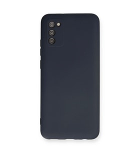 Samsung Galaxy A03s Kılıf Nano İçi Kadife Silikon - Lacivert