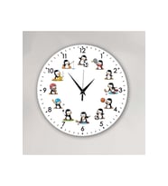bilge Tasarım Çocuk Odası Duvar Saati 30 x 30 CM (Karışık)