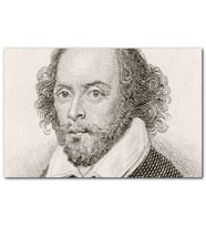Cakatablo William Shakespeare MDF Tablo