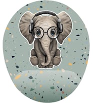 Minik Sevimli Fil Bilek Destekli Mouse Pad