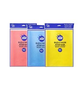 Stilo Hazır Kitap Kabı 10Lu Renkli Şeffaf Karışık - 2 paket