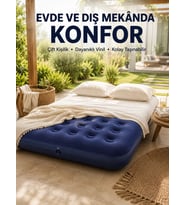 Northcity Konforlu Çift Kişilik Şişme Yatak - Kampa Yatmak İçin Pratik Çözüm