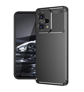 Vendas Xiaomi Redmi Note 12 Pro 5G Uyumlu Deep Dizayn Auto Focus Tasarımlı Karbon Dizayn Kılıf (Siyah)