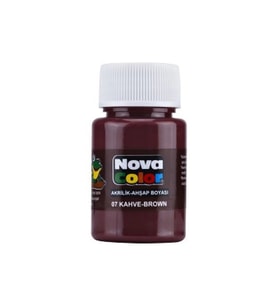 NOVA COLOR KAHVE 30 CC ŞİŞE AKRİLİK BOYA