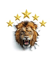 5. yıldız stiker (3 ad) (Pamuk Beyaz)