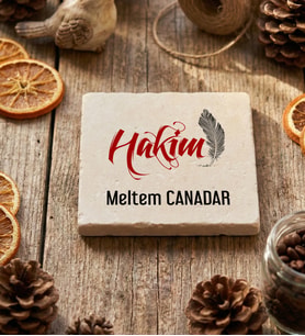 Kişiye Özel Hakim Bardak Altlığı  Hediyesi (Krem)