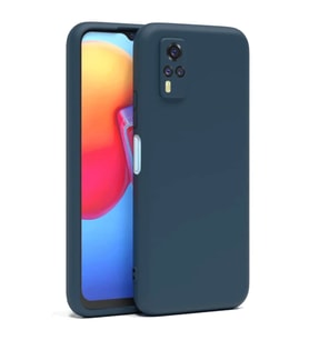 Vivo Y53S Kılıf Nano içi Kadife Silikon - Lacivert