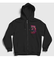 Presmono Unisex Siyah Watch Film Geleceğe Dönüş Back To The Future Fermuarlı Kapüşonlu Sweatshirt 243723tt