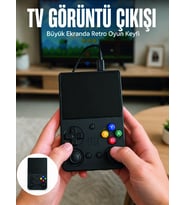 Retro Oyun Konsolu Çift Analog Joystick 64gb Hafızalı Taşınabilir El Konsolu