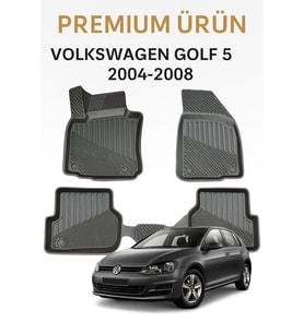 Volkswagen Golf 5 2004-2008 Uyumlu 3D Oto Paspas Premium Seri