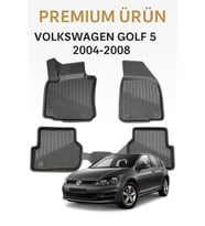 Volkswagen Golf 5 2004-2008 Uyumlu 3D Oto Paspas Premium Seri