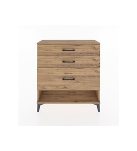 Arges Şifonyer 3 Çekmeceli 88x30x96 Çam-Çam